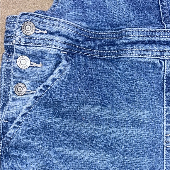 Cat & Jack Blue Stretch Denim Overalls - Picture 4 of 6
